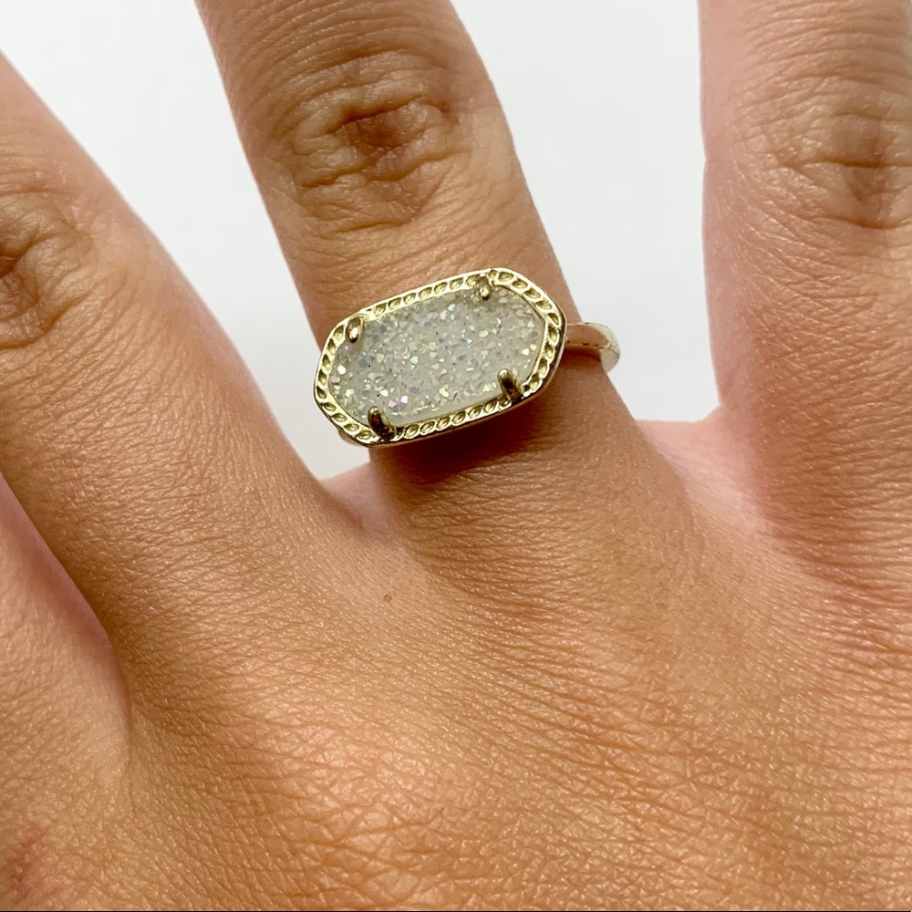Kendra Scott Ella Gold Ring in Iridescent Drusy